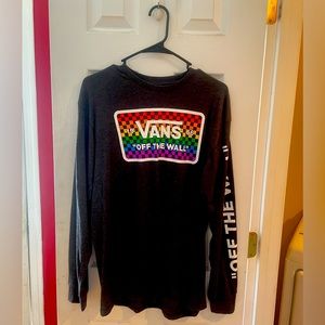 Mens large longsleeve shirt rainbow vans